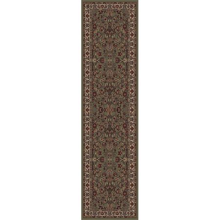 CONCORD GLOBAL 3 ft. 11 in. x 5 ft. 7 in. Persian Classics Kashan - Green 20254